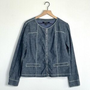 Tommy Bahama Denim Women’s Jacket 100% Cotton Size Large